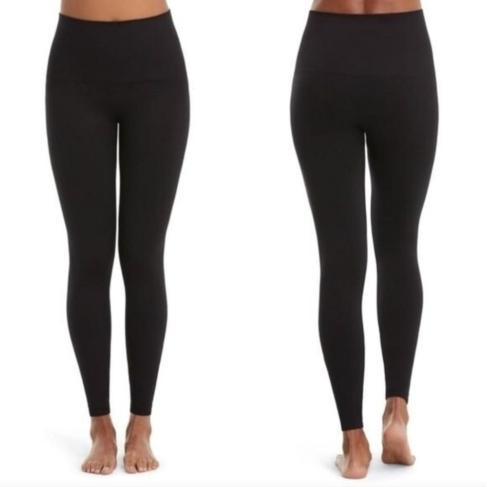 Spanx Women's High-Waisted Lamn Leggings‎ Very Black Size XS